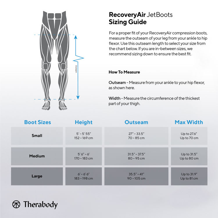 Mynd Therabody RecoveryAir Jetboots Small