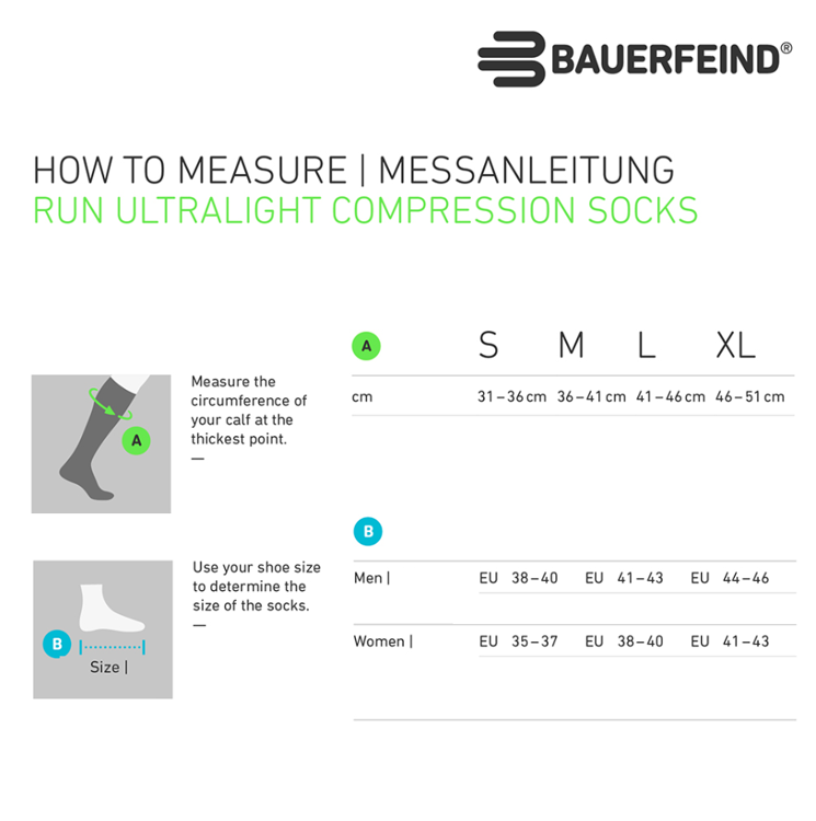 Mynd Bauerfeind Run Performance Ultralight hlaupasokkar