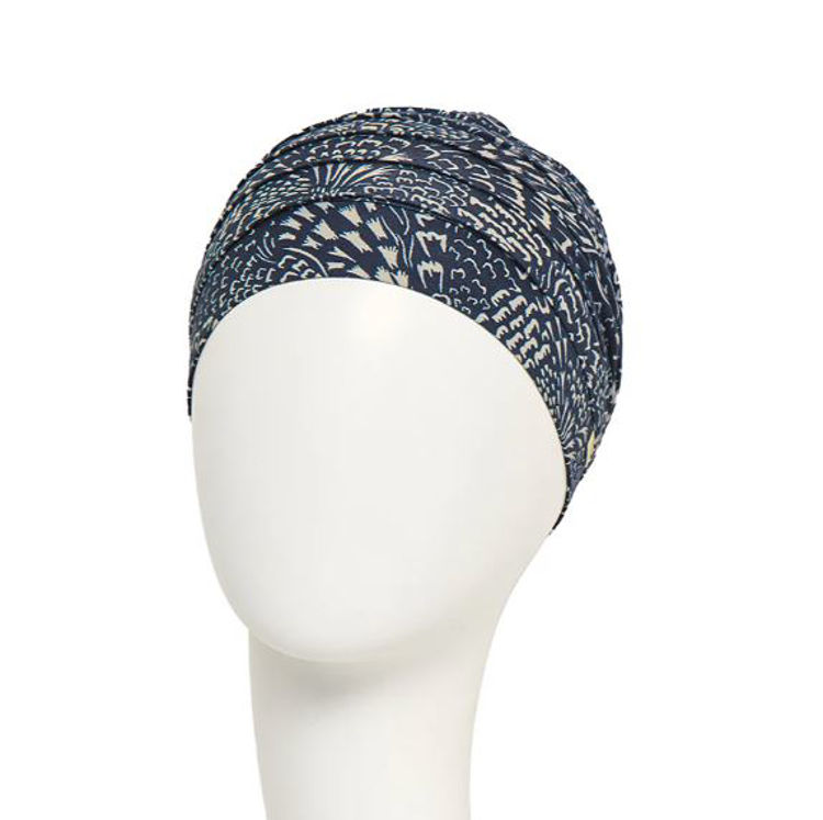 Mynd Christine - Yoga Turban printed - Floating Navy