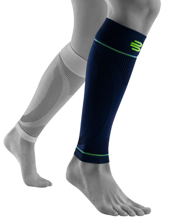 Mynd Bauerfeind Sport Compression kálfahlífar navy