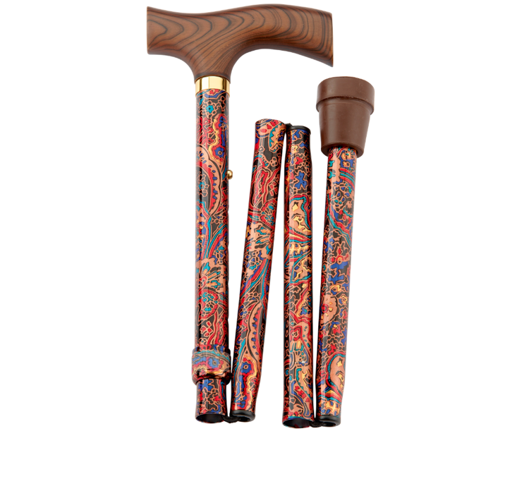 Mynd Samanbrjótanlegur stafur Paisley