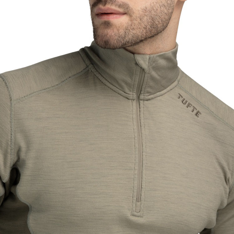 Mynd Tufte Polar Merino peysa hálfrennd karla