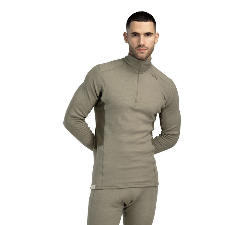 Mynd Tufte Polar Merino peysa hálfrennd karla