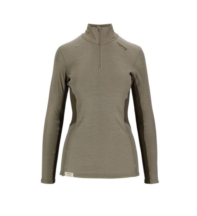 Mynd Tufte Polar Merino peysa hálfrennd kvenna