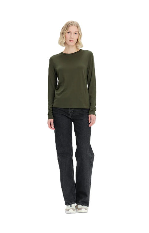 Mynd Tufte Clover Merino bolur síðerma kvenna