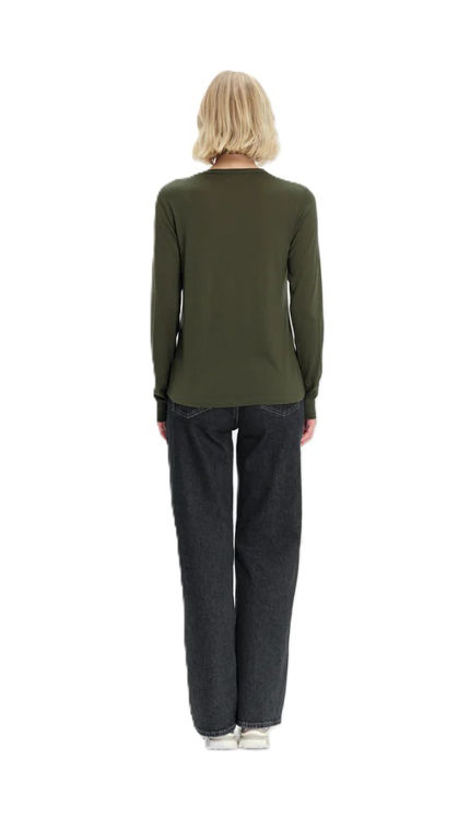 Mynd Tufte Clover Merino bolur síðerma kvenna