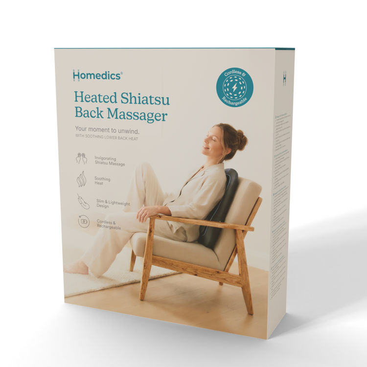 Mynd Homedics Shiatsu baknudd með hita