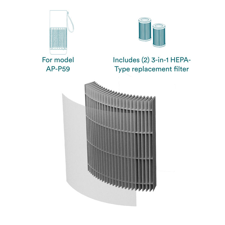 Mynd Homedics WhisperPure Mini Hepa filter 2pk